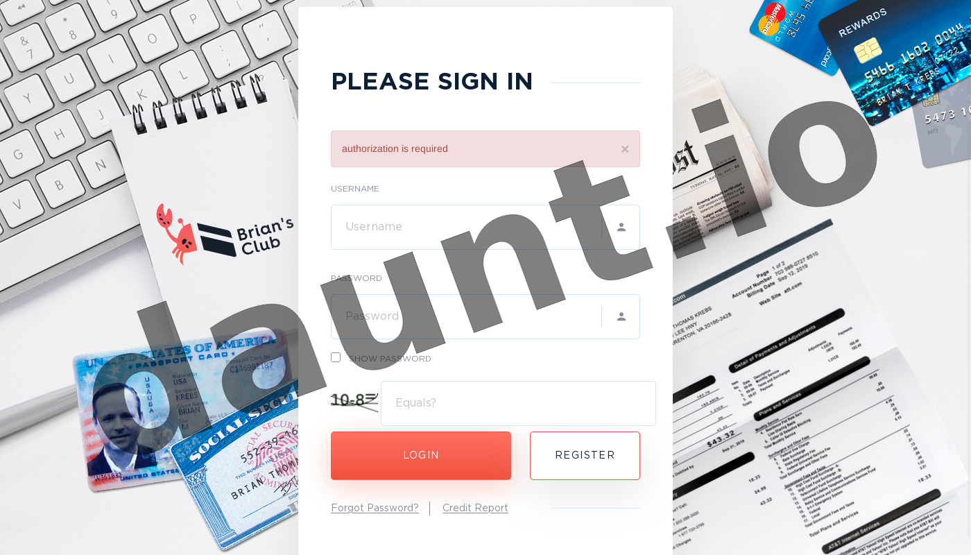 BriansClub Service Interface