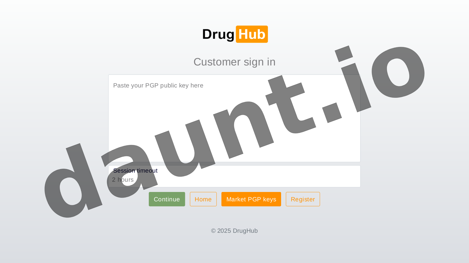 DrugHub Market Interface