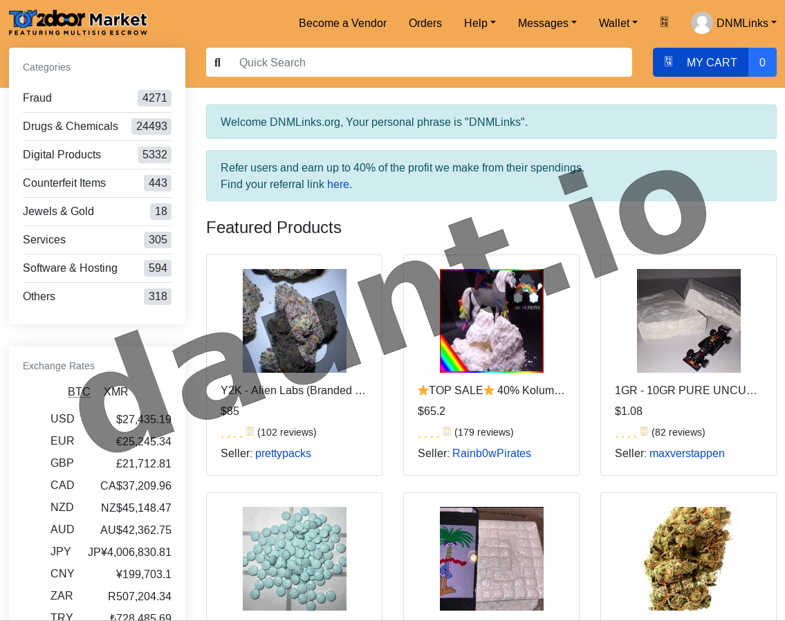 Tor2Door Market Interface